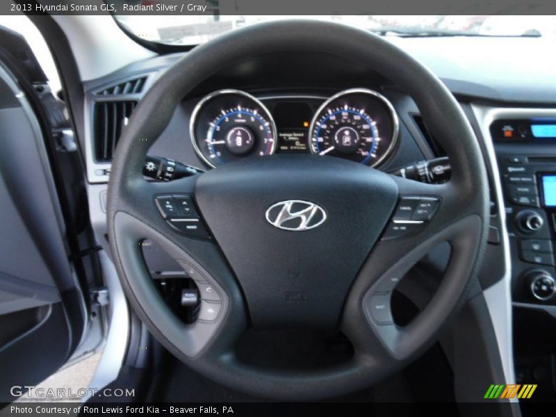 Radiant Silver / Gray 2013 Hyundai Sonata GLS