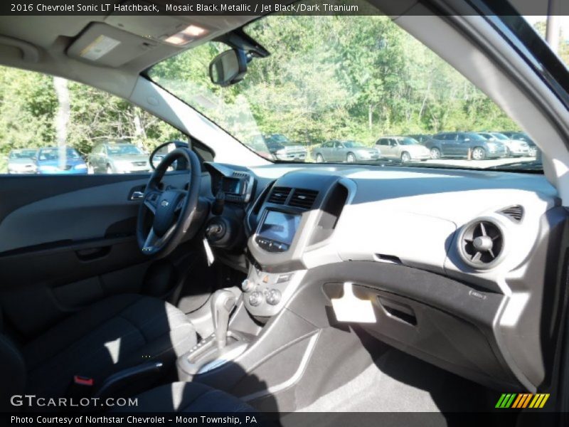 Mosaic Black Metallic / Jet Black/Dark Titanium 2016 Chevrolet Sonic LT Hatchback