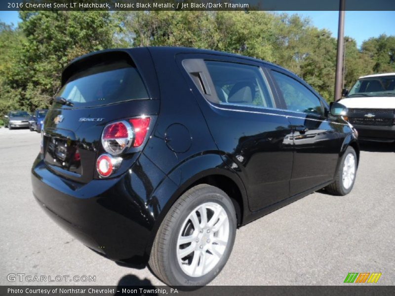 Mosaic Black Metallic / Jet Black/Dark Titanium 2016 Chevrolet Sonic LT Hatchback