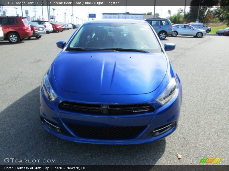Blue Streak Pearl Coat / Black/Light Tungsten 2014 Dodge Dart SXT