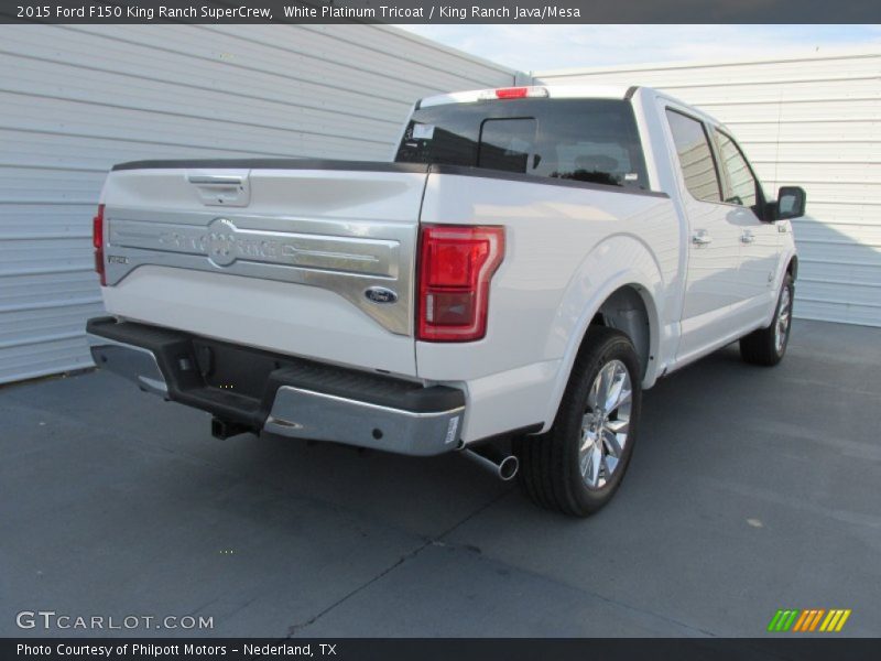 White Platinum Tricoat / King Ranch Java/Mesa 2015 Ford F150 King Ranch SuperCrew