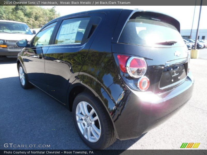 Mosaic Black Metallic / Jet Black/Dark Titanium 2016 Chevrolet Sonic LT Hatchback