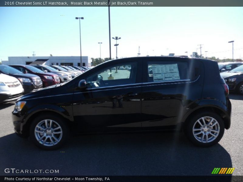 Mosaic Black Metallic / Jet Black/Dark Titanium 2016 Chevrolet Sonic LT Hatchback