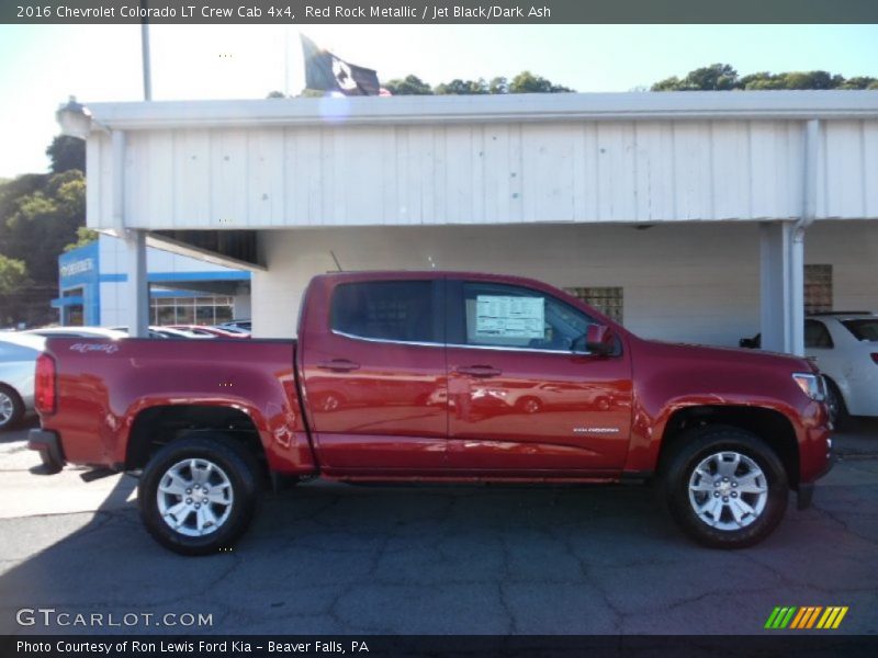Red Rock Metallic / Jet Black/Dark Ash 2016 Chevrolet Colorado LT Crew Cab 4x4