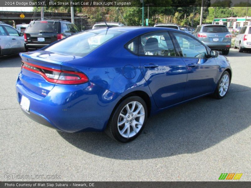 Blue Streak Pearl Coat / Black/Light Tungsten 2014 Dodge Dart SXT