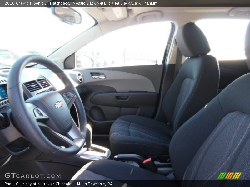 Mosaic Black Metallic / Jet Black/Dark Titanium 2016 Chevrolet Sonic LT Hatchback