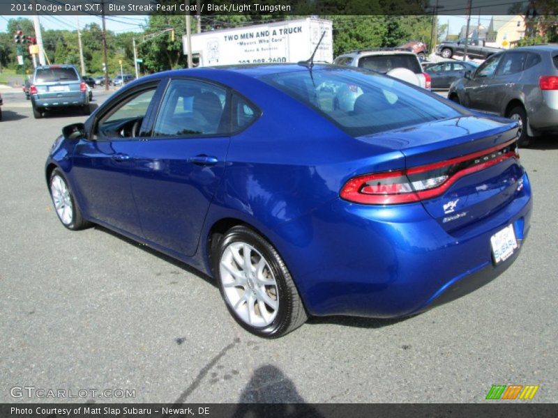 Blue Streak Pearl Coat / Black/Light Tungsten 2014 Dodge Dart SXT