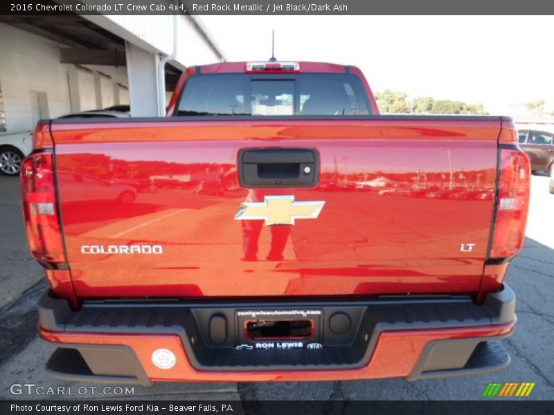 Red Rock Metallic / Jet Black/Dark Ash 2016 Chevrolet Colorado LT Crew Cab 4x4