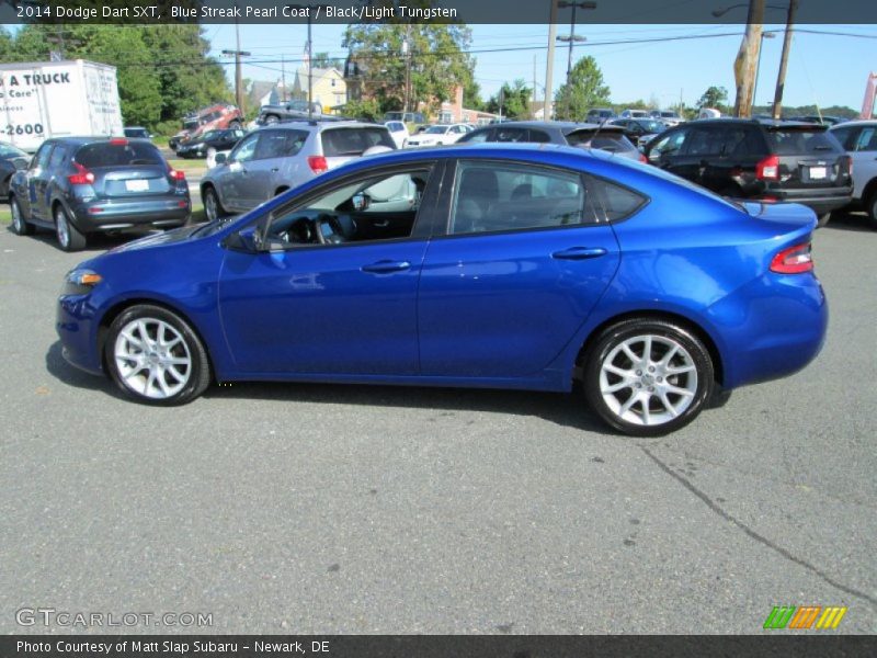 Blue Streak Pearl Coat / Black/Light Tungsten 2014 Dodge Dart SXT