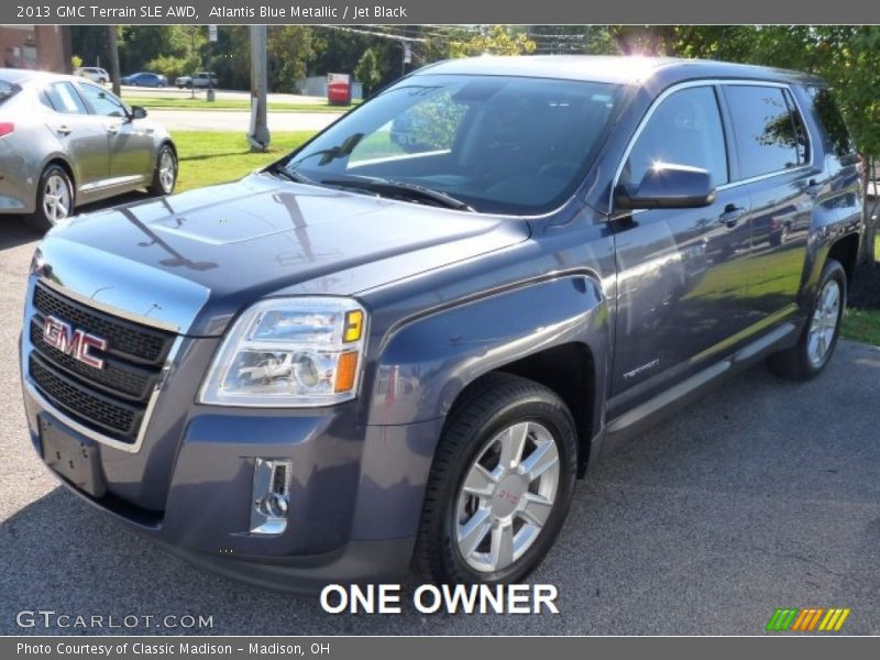 Atlantis Blue Metallic / Jet Black 2013 GMC Terrain SLE AWD