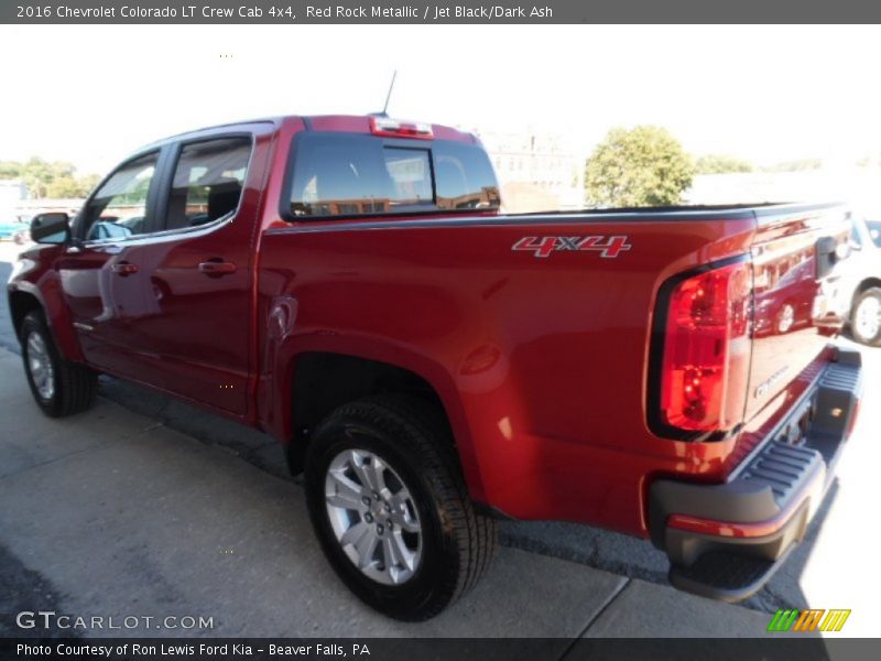 Red Rock Metallic / Jet Black/Dark Ash 2016 Chevrolet Colorado LT Crew Cab 4x4