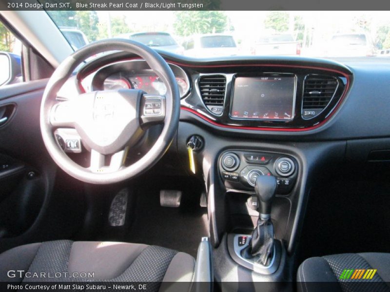 Blue Streak Pearl Coat / Black/Light Tungsten 2014 Dodge Dart SXT