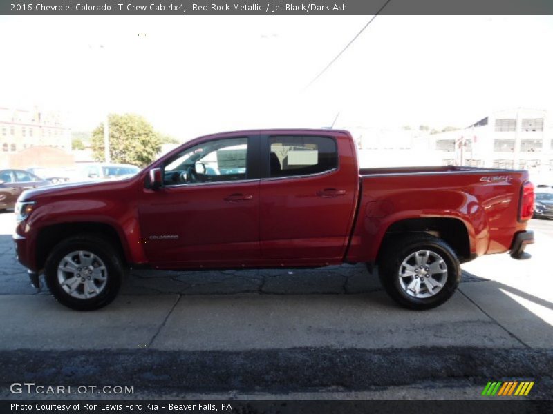 Red Rock Metallic / Jet Black/Dark Ash 2016 Chevrolet Colorado LT Crew Cab 4x4