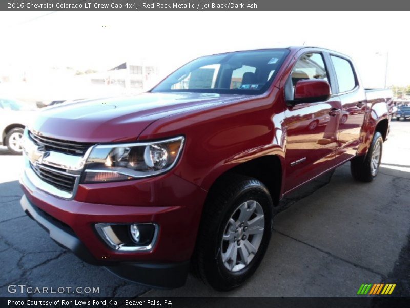 Red Rock Metallic / Jet Black/Dark Ash 2016 Chevrolet Colorado LT Crew Cab 4x4