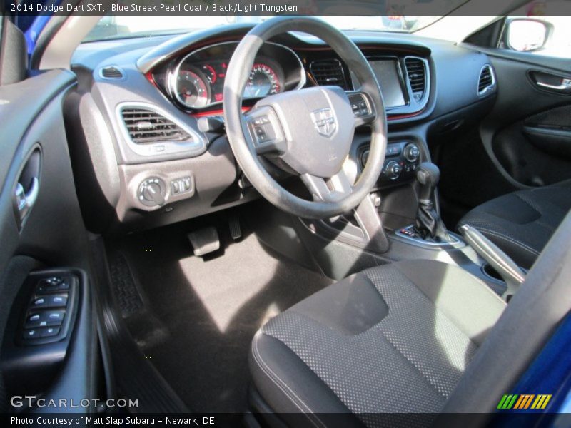 Blue Streak Pearl Coat / Black/Light Tungsten 2014 Dodge Dart SXT