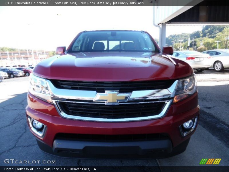 Red Rock Metallic / Jet Black/Dark Ash 2016 Chevrolet Colorado LT Crew Cab 4x4