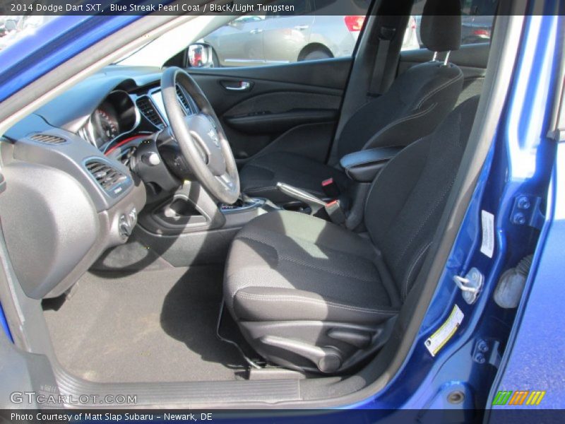 Blue Streak Pearl Coat / Black/Light Tungsten 2014 Dodge Dart SXT