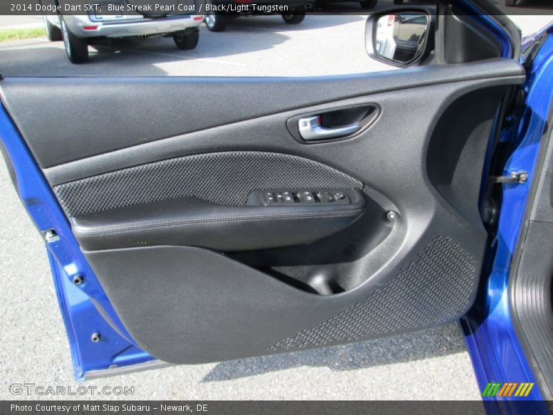 Blue Streak Pearl Coat / Black/Light Tungsten 2014 Dodge Dart SXT
