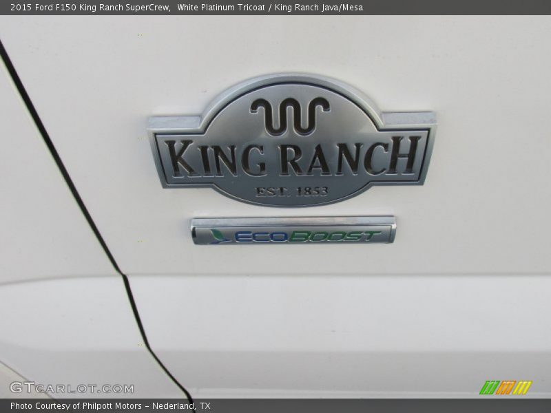 White Platinum Tricoat / King Ranch Java/Mesa 2015 Ford F150 King Ranch SuperCrew