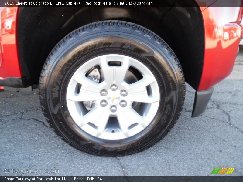 Red Rock Metallic / Jet Black/Dark Ash 2016 Chevrolet Colorado LT Crew Cab 4x4