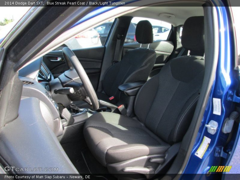 Blue Streak Pearl Coat / Black/Light Tungsten 2014 Dodge Dart SXT