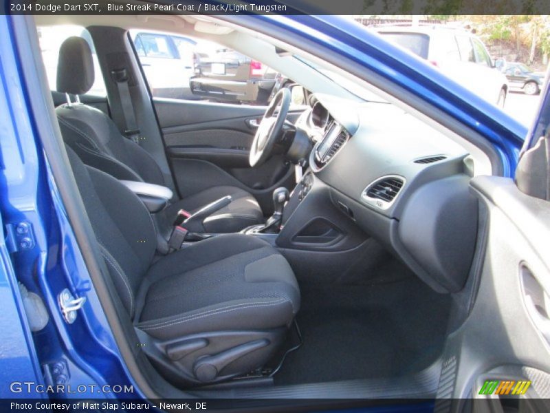 Blue Streak Pearl Coat / Black/Light Tungsten 2014 Dodge Dart SXT