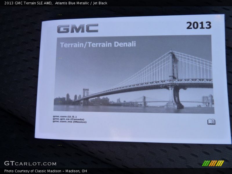 Atlantis Blue Metallic / Jet Black 2013 GMC Terrain SLE AWD