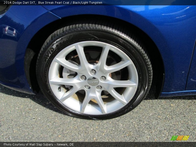 Blue Streak Pearl Coat / Black/Light Tungsten 2014 Dodge Dart SXT