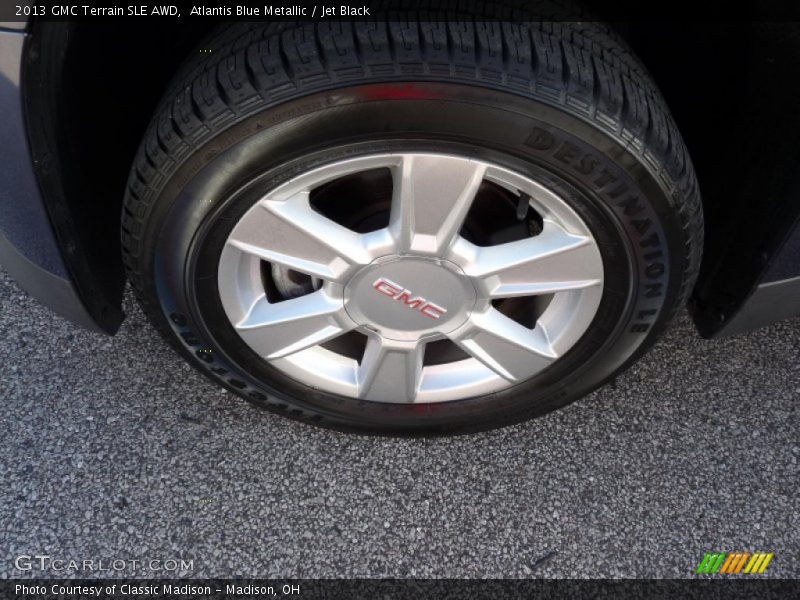Atlantis Blue Metallic / Jet Black 2013 GMC Terrain SLE AWD