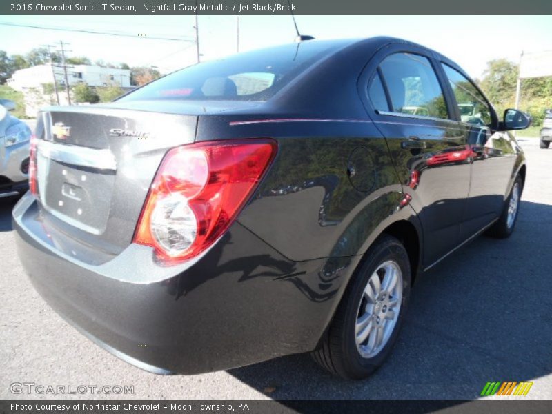 Nightfall Gray Metallic / Jet Black/Brick 2016 Chevrolet Sonic LT Sedan