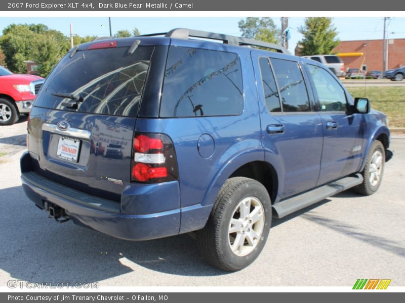 Dark Blue Pearl Metallic / Camel 2007 Ford Explorer XLT 4x4