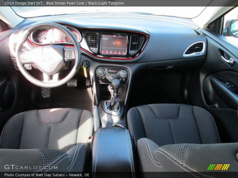 Blue Streak Pearl Coat / Black/Light Tungsten 2014 Dodge Dart SXT