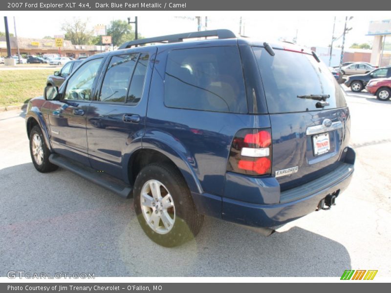 Dark Blue Pearl Metallic / Camel 2007 Ford Explorer XLT 4x4