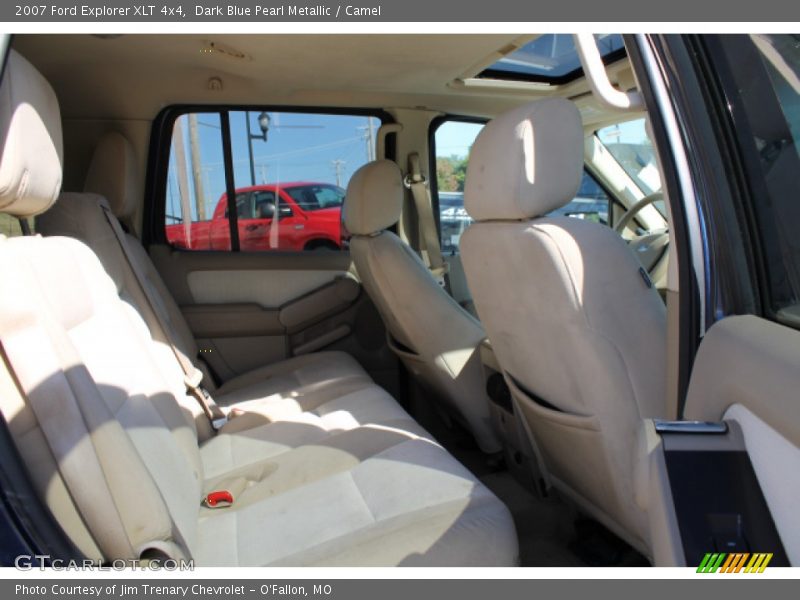 Dark Blue Pearl Metallic / Camel 2007 Ford Explorer XLT 4x4