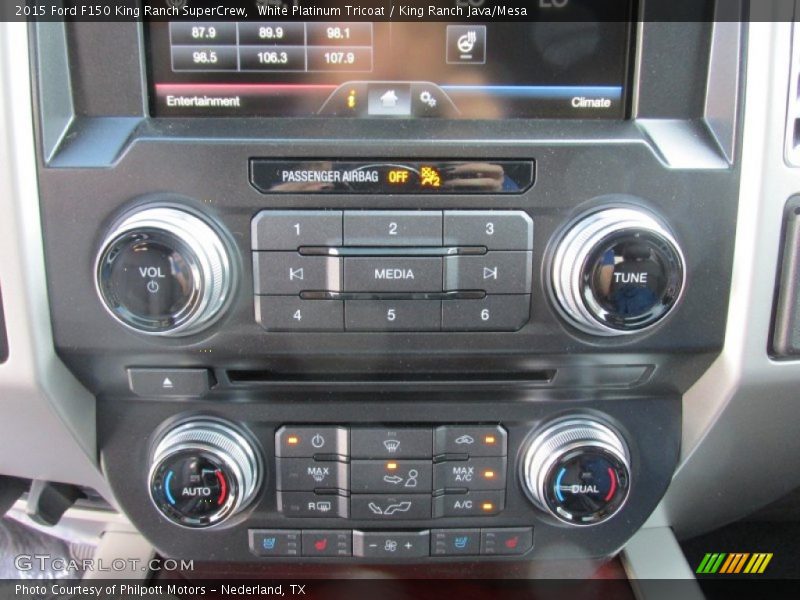 White Platinum Tricoat / King Ranch Java/Mesa 2015 Ford F150 King Ranch SuperCrew