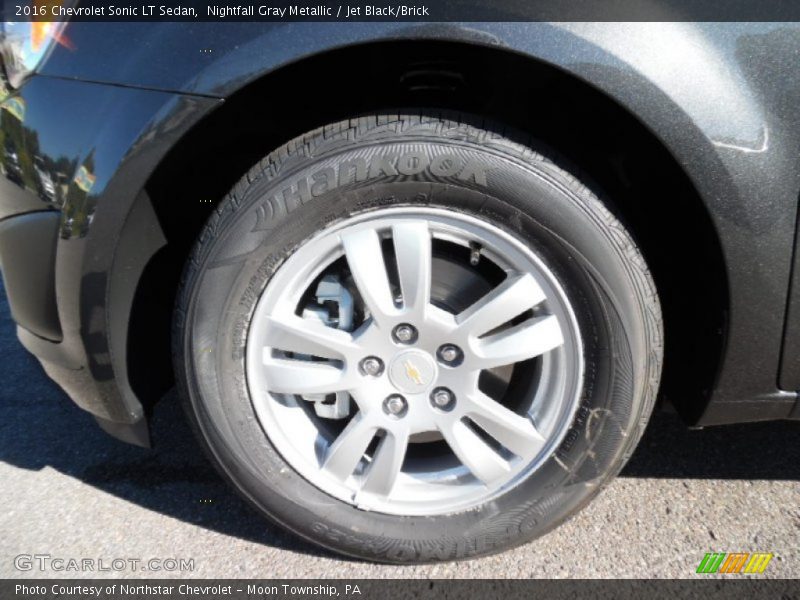 Nightfall Gray Metallic / Jet Black/Brick 2016 Chevrolet Sonic LT Sedan