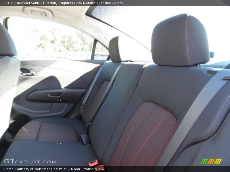 Nightfall Gray Metallic / Jet Black/Brick 2016 Chevrolet Sonic LT Sedan
