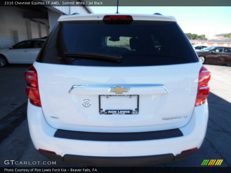 Summit White / Jet Black 2016 Chevrolet Equinox LT AWD