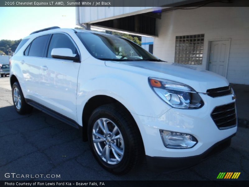 Summit White / Jet Black 2016 Chevrolet Equinox LT AWD