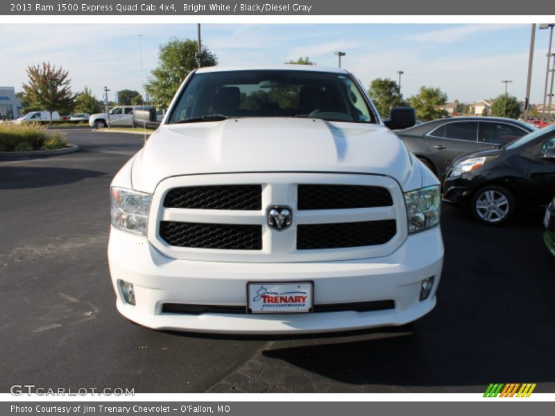 Bright White / Black/Diesel Gray 2013 Ram 1500 Express Quad Cab 4x4