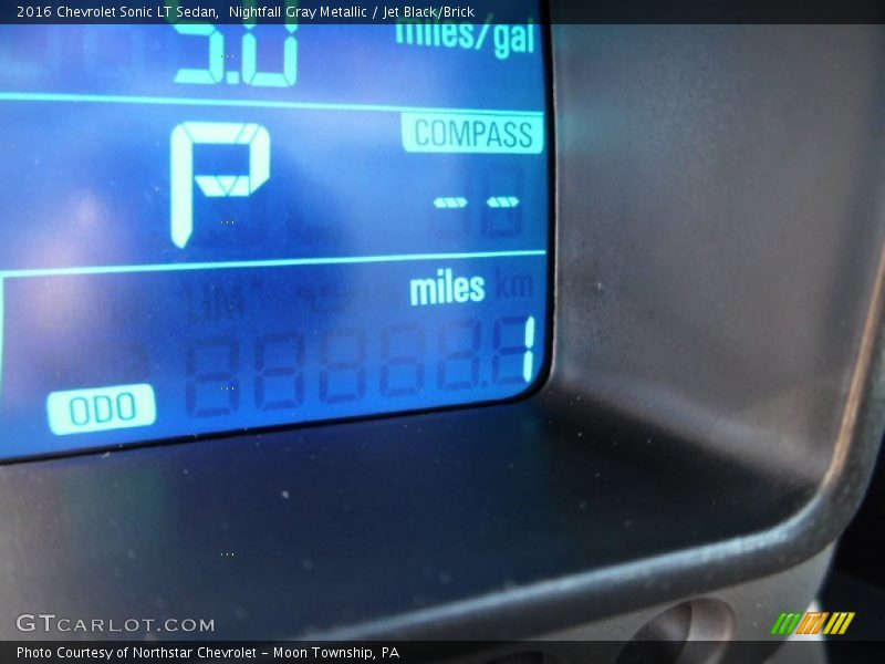 Nightfall Gray Metallic / Jet Black/Brick 2016 Chevrolet Sonic LT Sedan