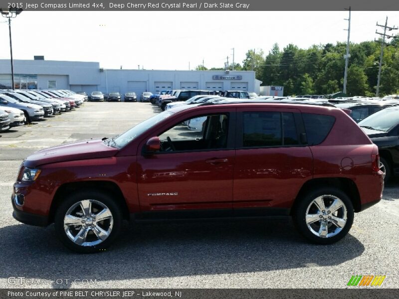 Deep Cherry Red Crystal Pearl / Dark Slate Gray 2015 Jeep Compass Limited 4x4
