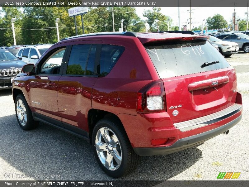 Deep Cherry Red Crystal Pearl / Dark Slate Gray 2015 Jeep Compass Limited 4x4