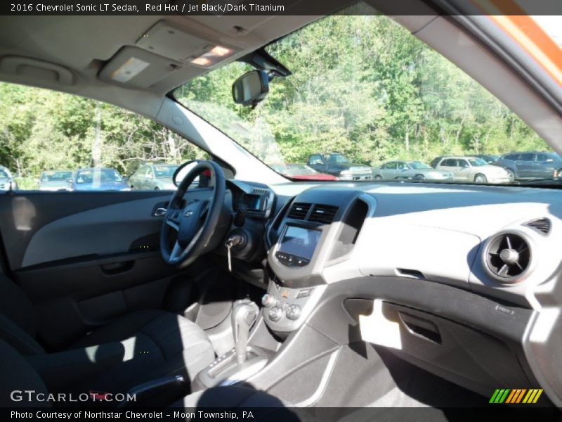 Red Hot / Jet Black/Dark Titanium 2016 Chevrolet Sonic LT Sedan
