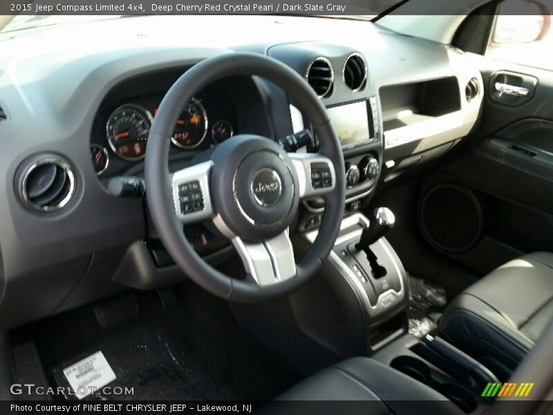 Deep Cherry Red Crystal Pearl / Dark Slate Gray 2015 Jeep Compass Limited 4x4