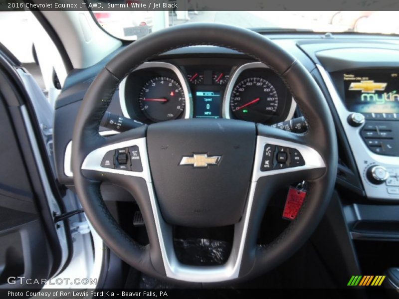 Summit White / Jet Black 2016 Chevrolet Equinox LT AWD