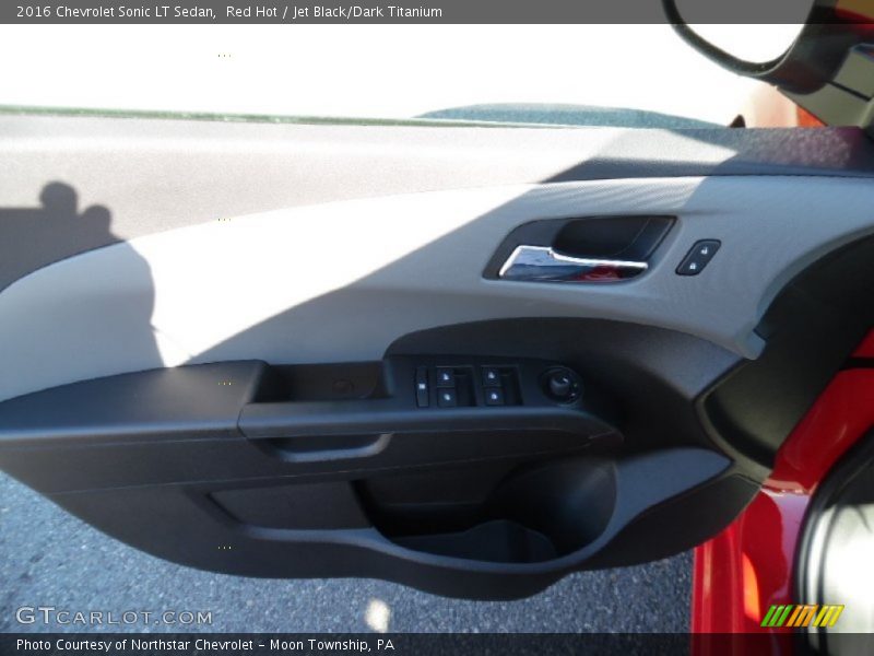 Red Hot / Jet Black/Dark Titanium 2016 Chevrolet Sonic LT Sedan