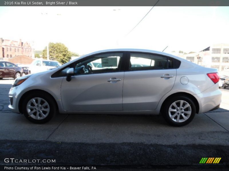 Bright Silver / Black 2016 Kia Rio LX Sedan