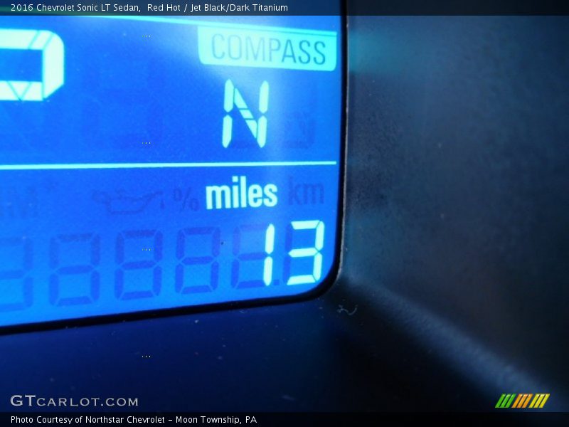Red Hot / Jet Black/Dark Titanium 2016 Chevrolet Sonic LT Sedan
