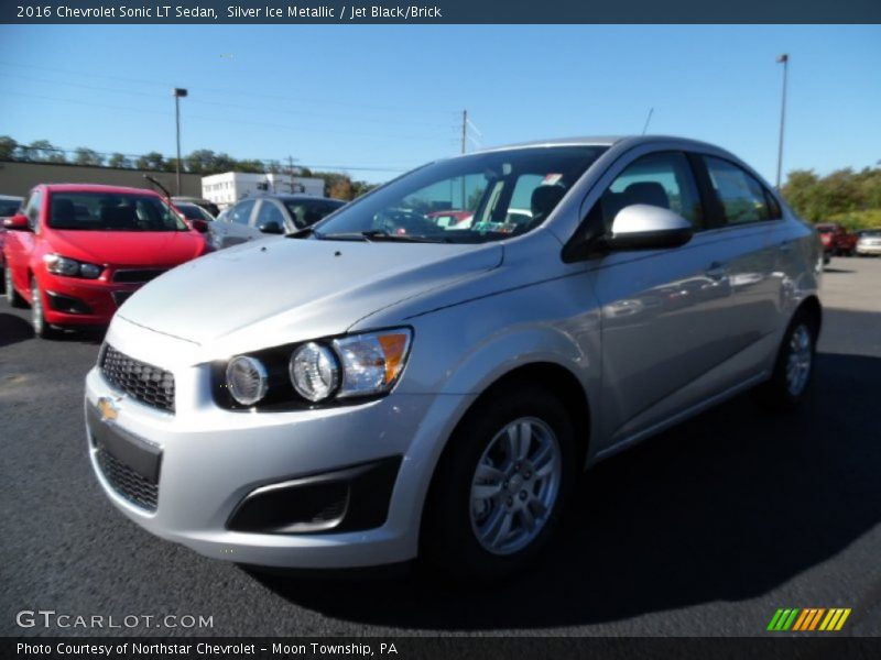Silver Ice Metallic / Jet Black/Brick 2016 Chevrolet Sonic LT Sedan